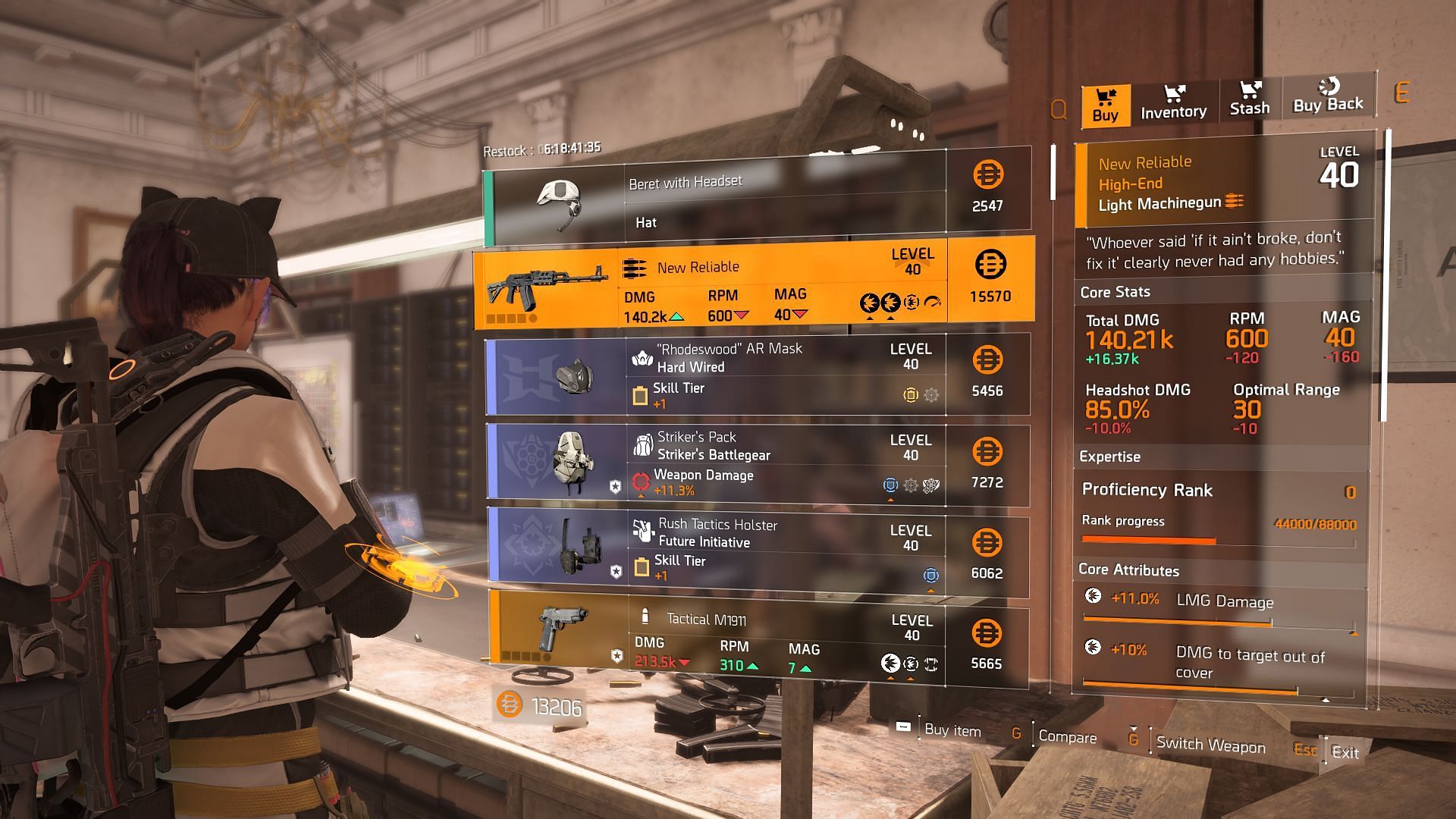 The Division 2 vendor found at Clan Quarters (Image via Sportskeeda Gaming || Ubisoft)